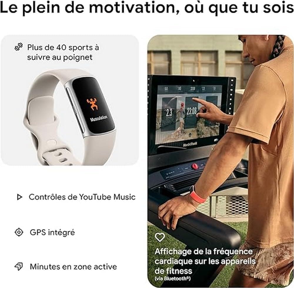 Fitbit Charge 6 Advanced Fitness & Health Tracker - view 2 - unique gift idea