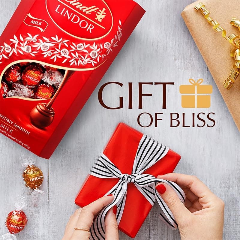 Lindt Lindor Luxury Milk Chocolate Truffles Gift Box - view 2 - unique gift idea