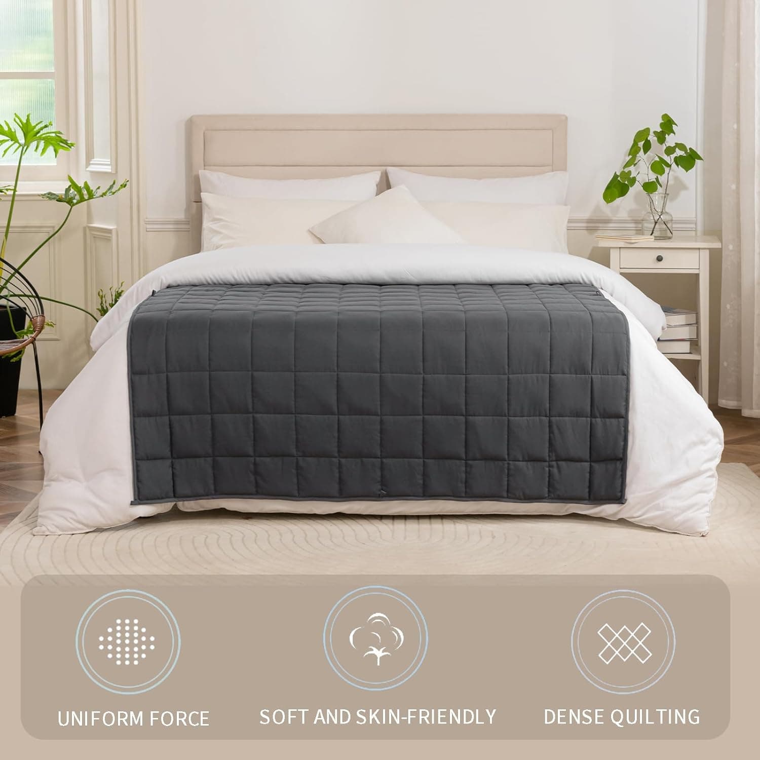 Good Nite Cooling Weighted Blanket for Adults (15 lbs) - view 2 - unique gift idea