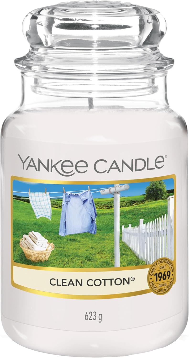 Yankee Candle Large Jar Scented Candle - Clean Cotton - view 1 - unique gift idea