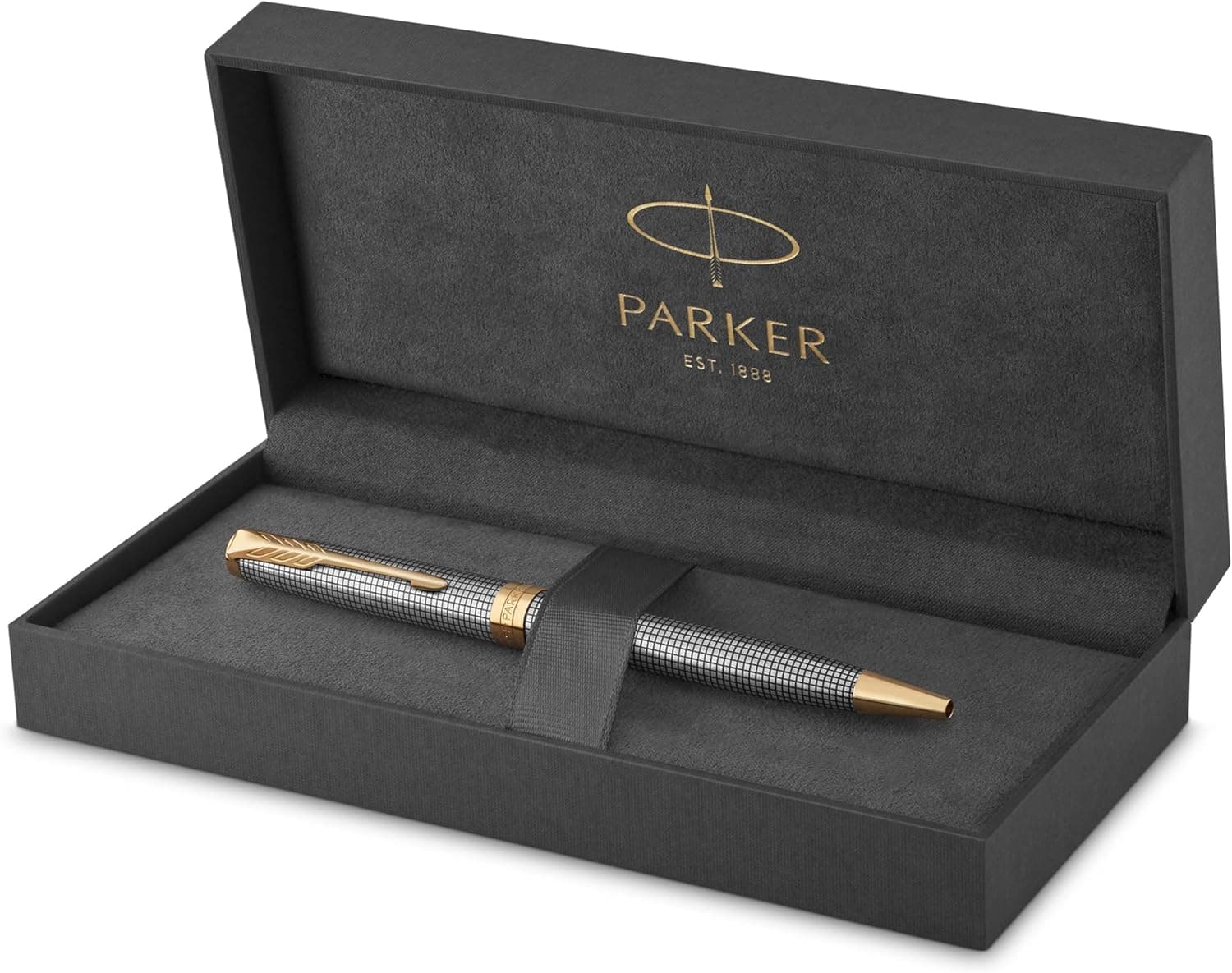 Parker Sonnet Elegant Silver Ballpoint Pen in Gift Box - view 1 - unique gift idea