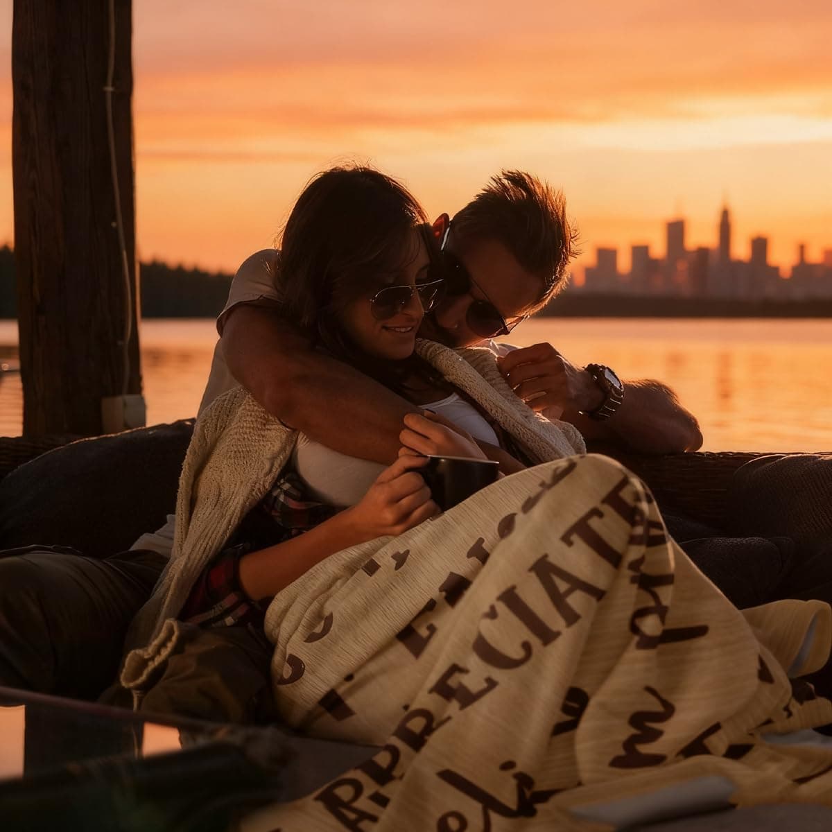 I Love You Blanket 100x130CM - slide 2 - unique gift idea