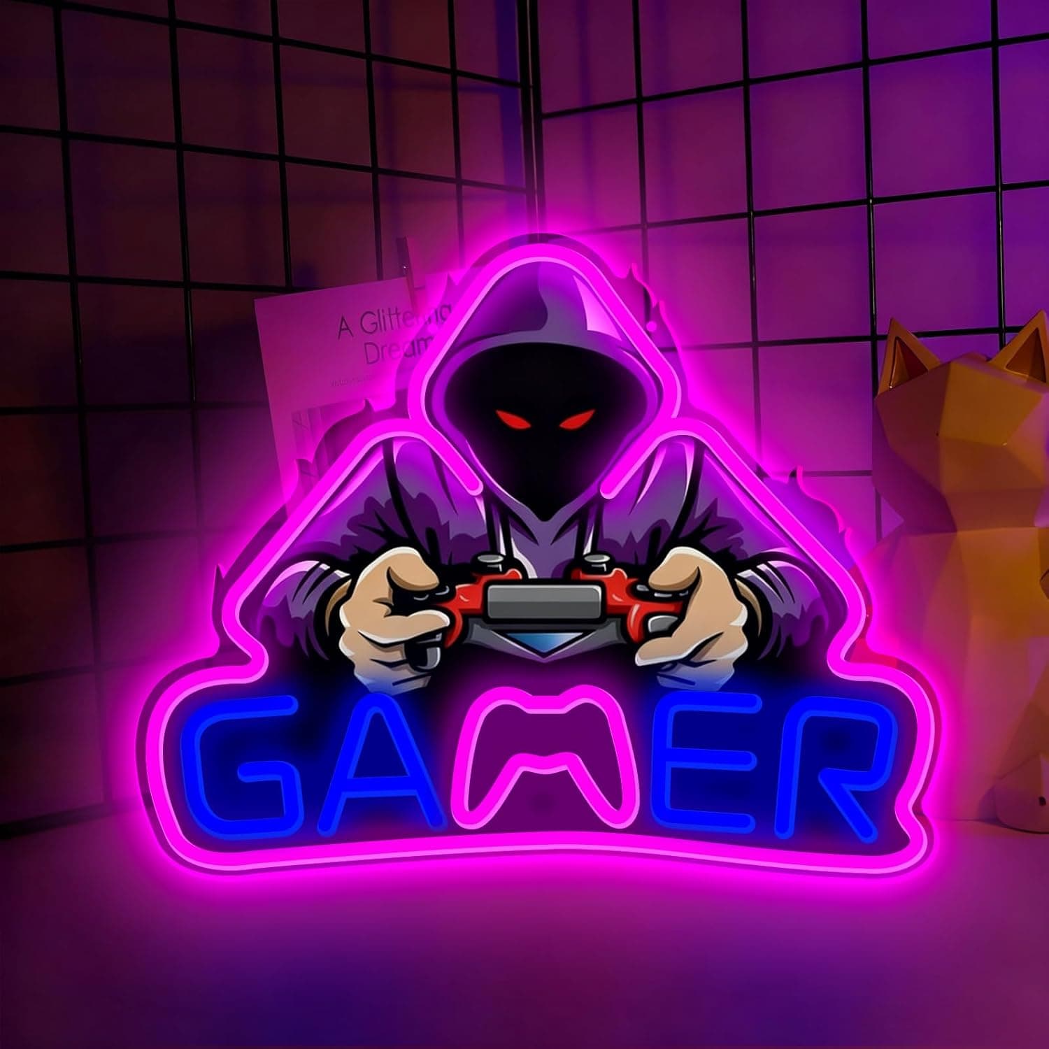 Game Neon Light for Gamer Room - slide 1 - unique gift idea